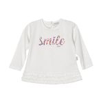 Remera con estampa "smile"