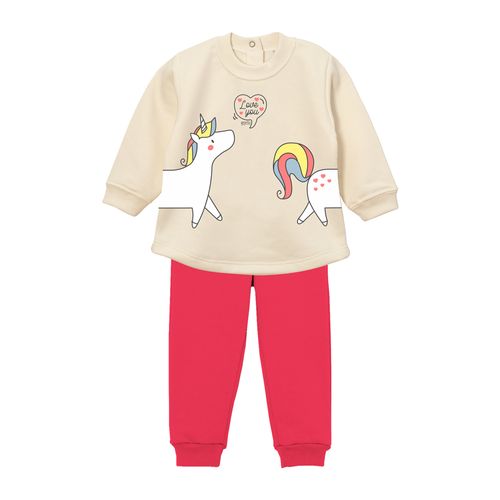 Conjunto jogging con estampa "unicornio"