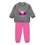 Conjunto jogging con estampa y lentejuelas reversibles