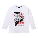 Remera con estampa "skate away"