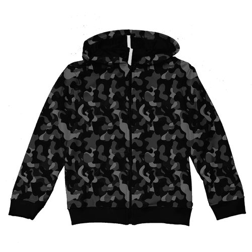 Campera frisa estampada "camuflada"