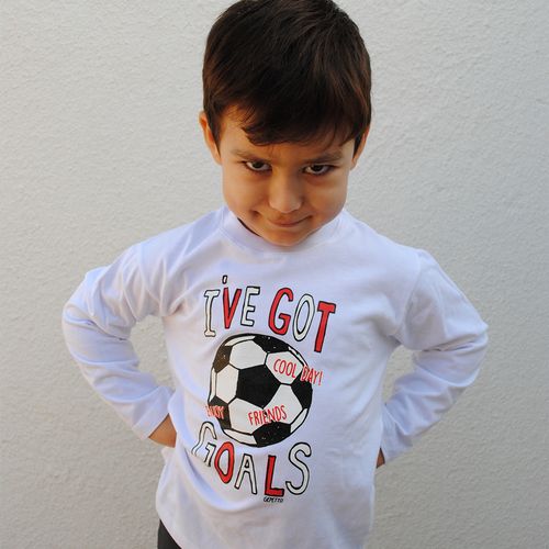 Remera con estampa "I've got goals"